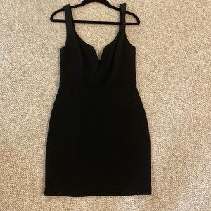 Express size 2 black spaghettis strap with a low V NEVER WORN